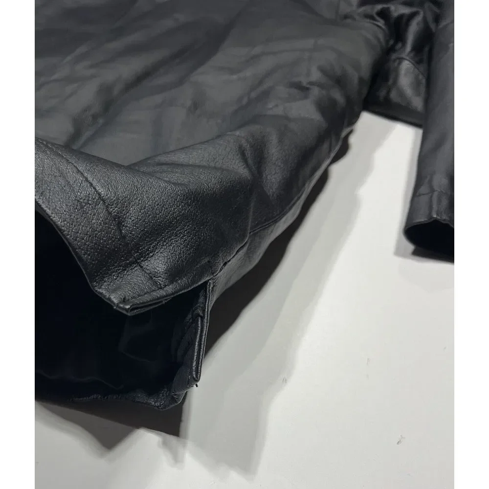 Haband Black‎ Genuine Leather Mens Jacket Size XL